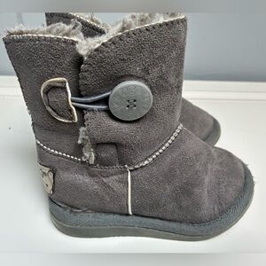 UGG Bailey button baby girls 24 (5/6) grey boots